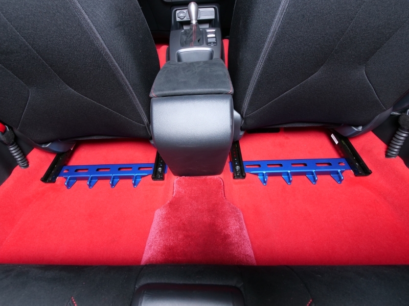 Honda Civic Chassis Bracing - Cusco - Power Brace w Seat Rail/Floor & Safety Harness Belt Hook - `23-`27